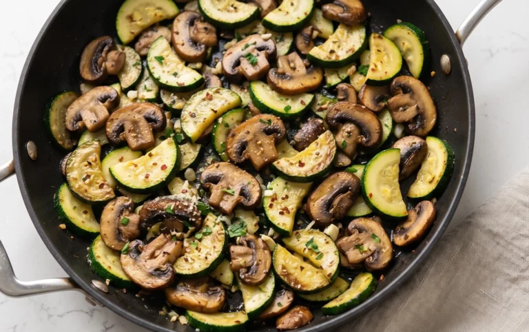 Skillet Zucchini and Mushrooms