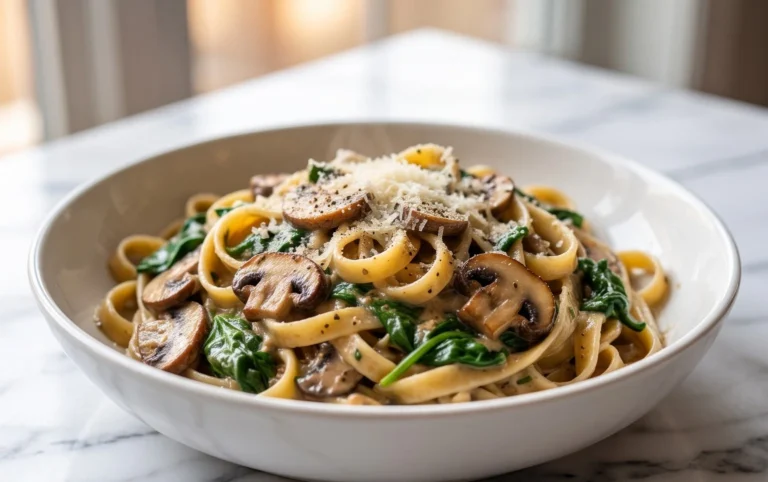 Spinach Mushroom Pasta