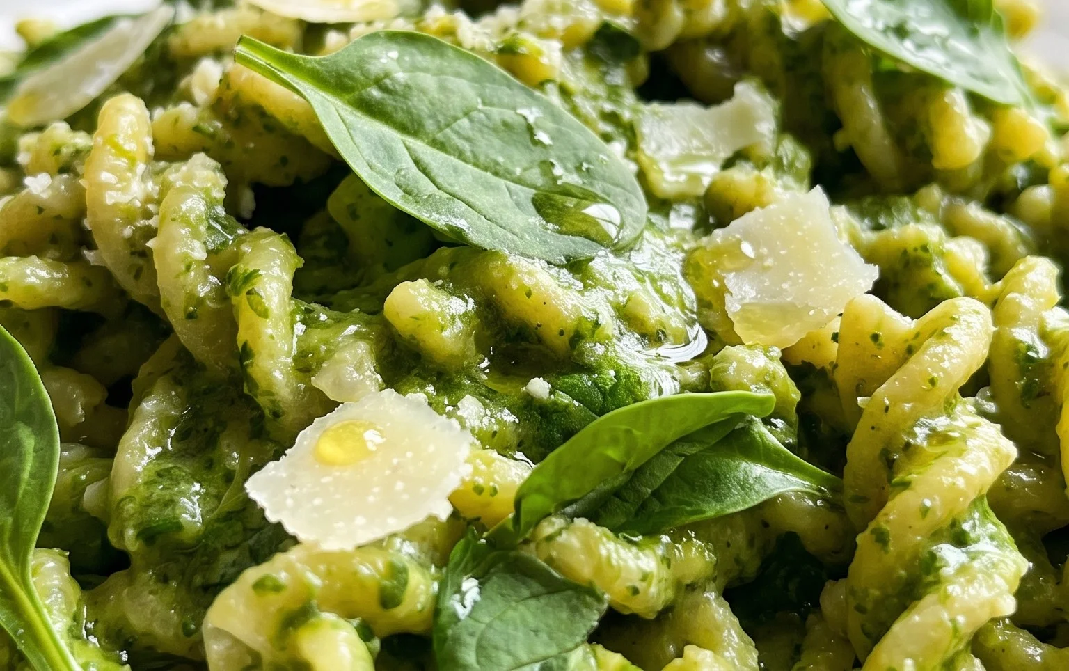 Pasta with Spinach Sauce