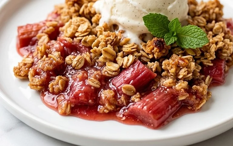 Easy Rhubarb Crisp
