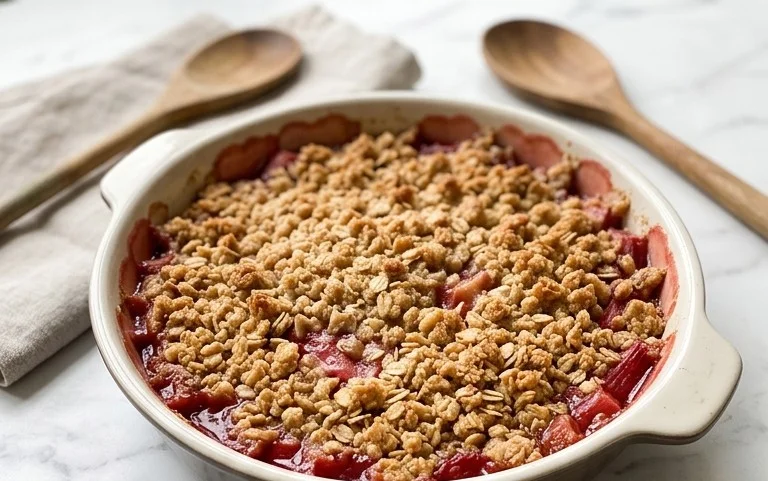 Easy Rhubarb Crisp