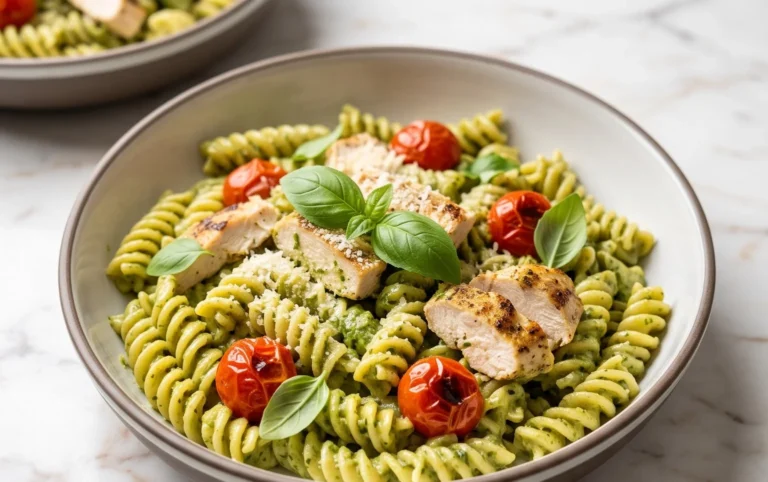 Creamy Chicken Pesto Pasta
