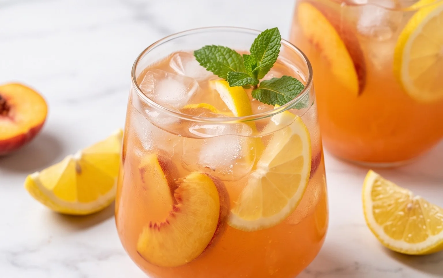 Refreshing Peach Lemonade