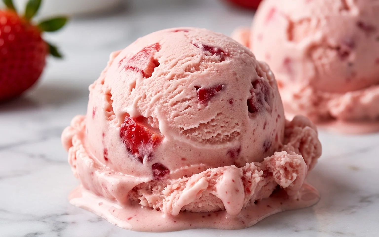 Homemade Strawberry Ice Cream