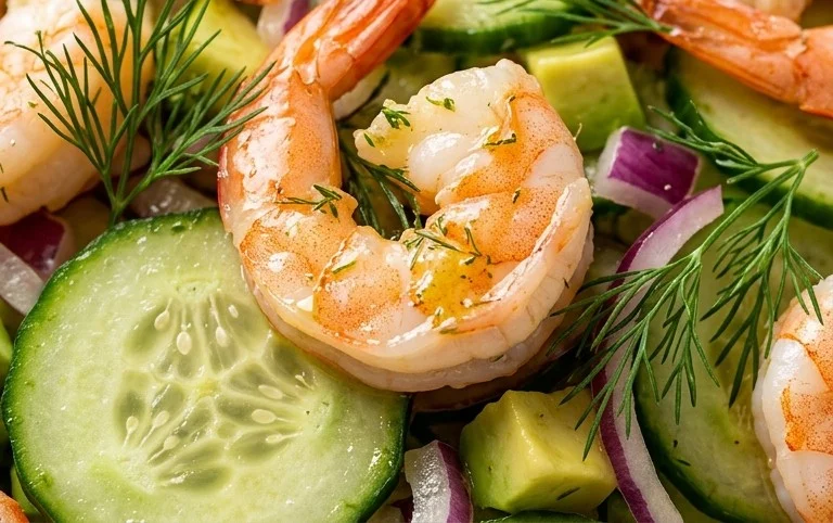 Cucumber Shrimp Salad