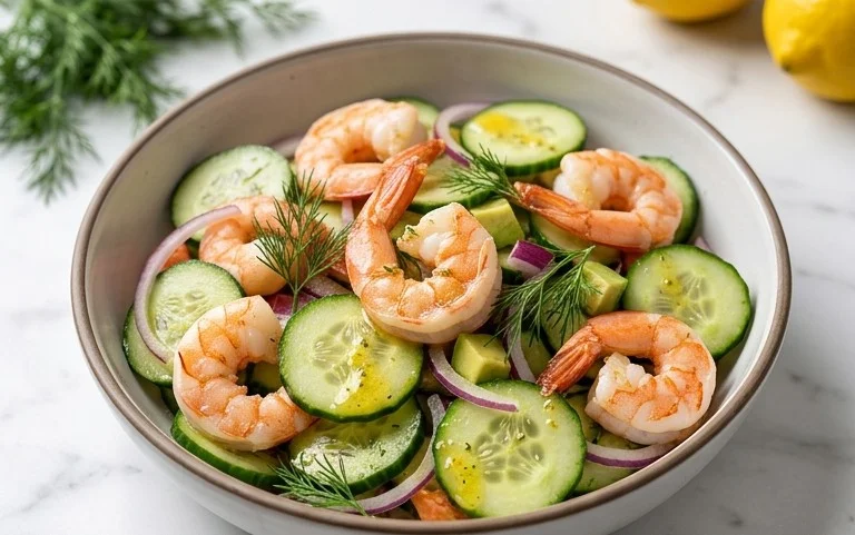 Cucumber Shrimp Salad