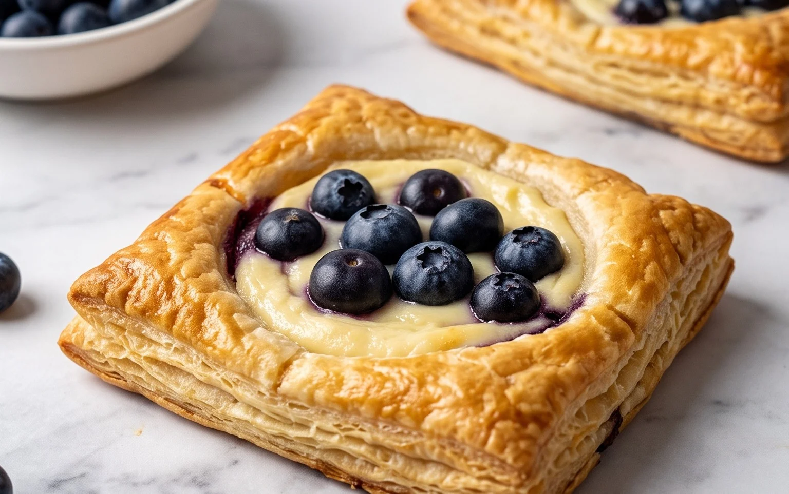 Blueberry Cream Cheese Puff Pastry