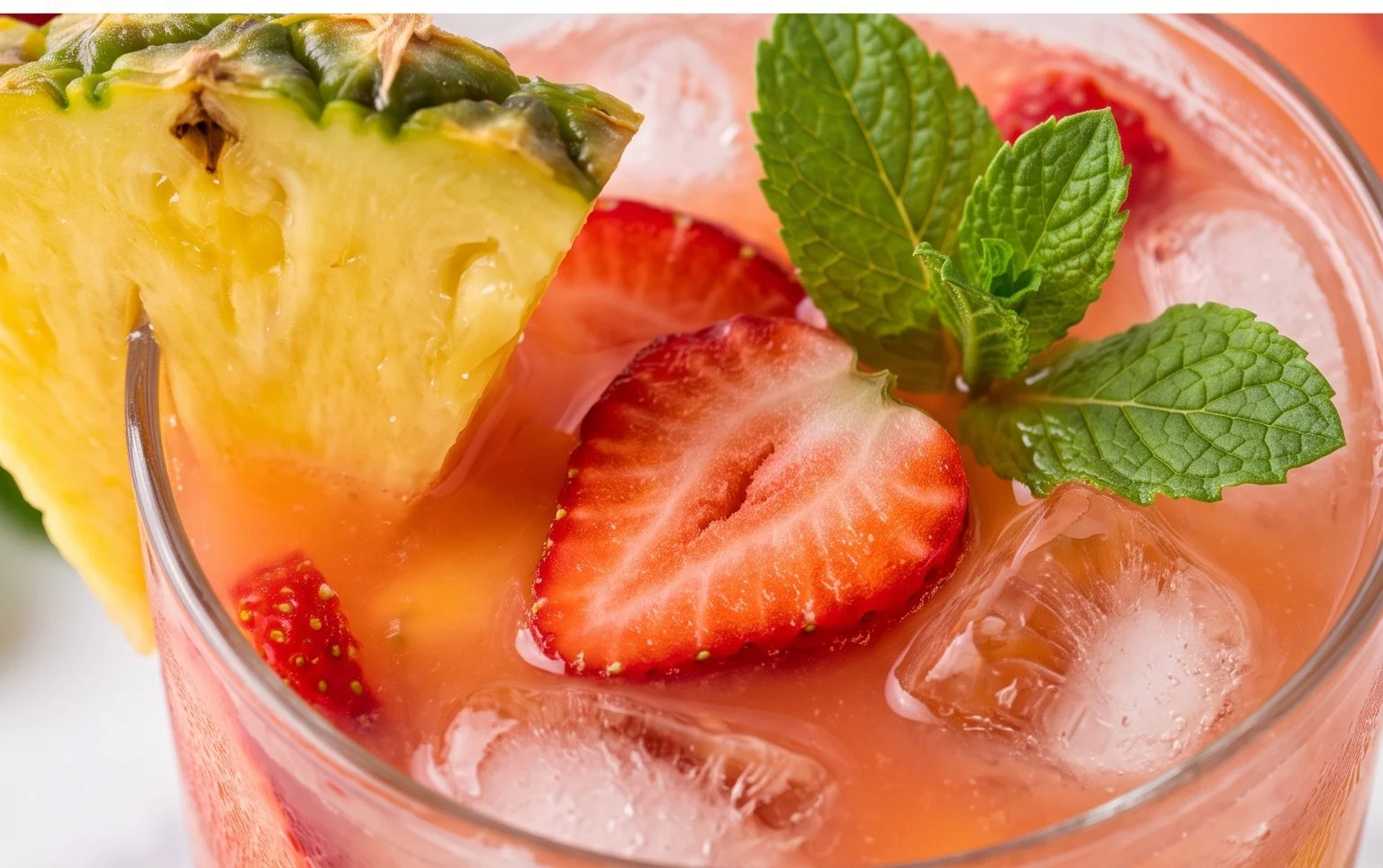 Pineapple Strawberry Agua Fresca