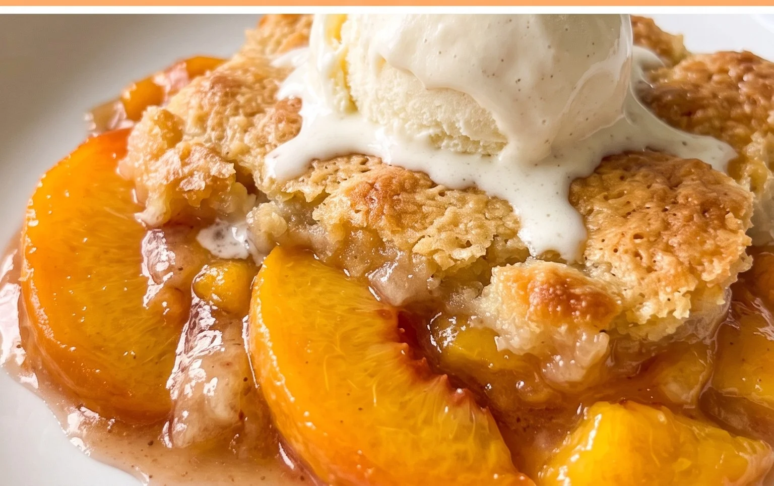The Easiest Southern Peach Cobbler