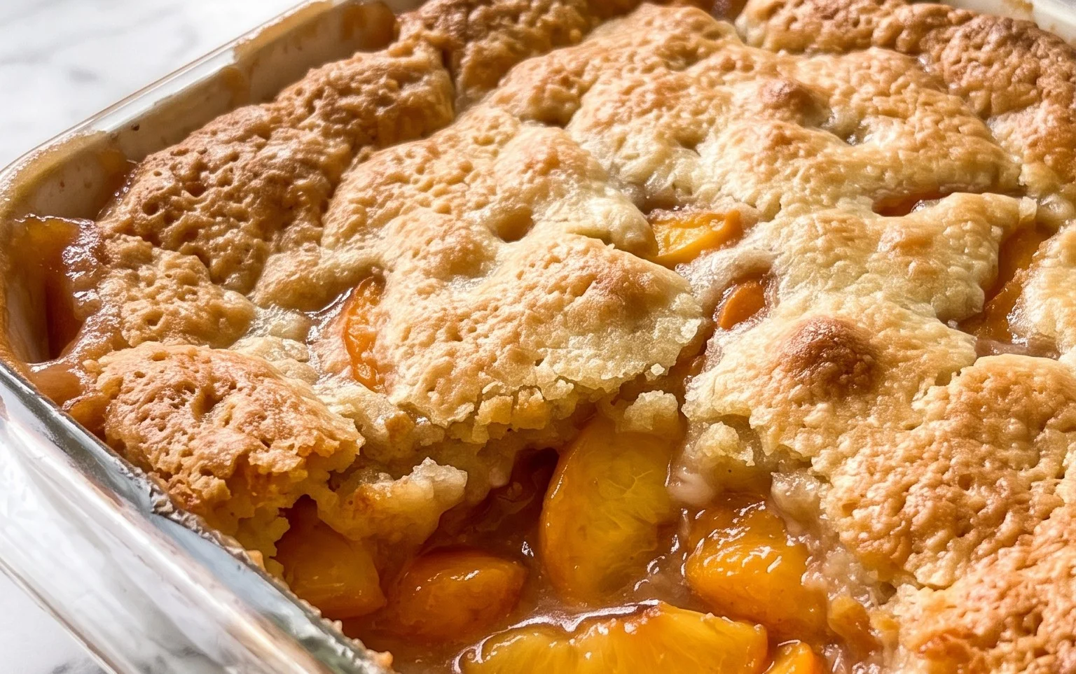 The Easiest Southern Peach Cobbler