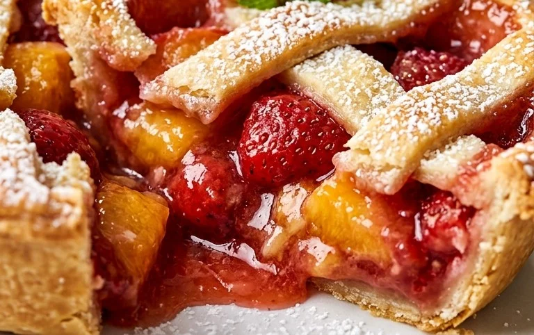 Strawberry Peach Pie Bites