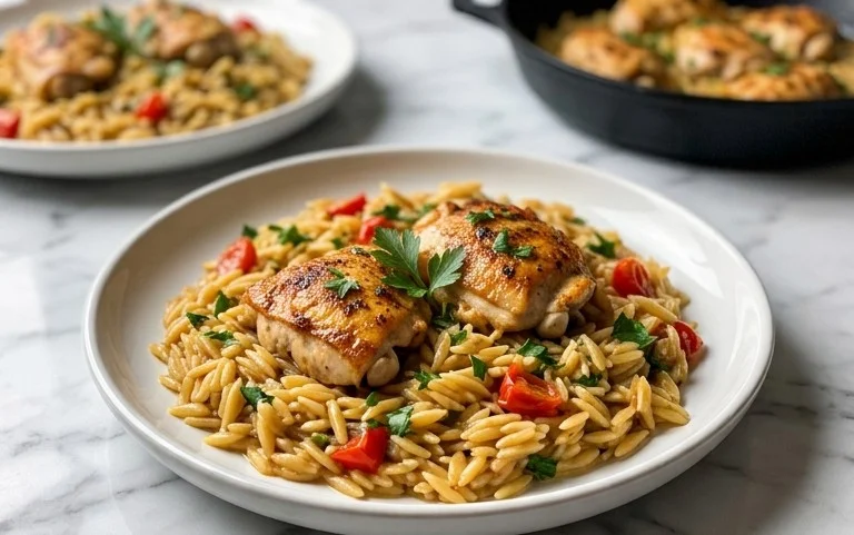 Chicken Orzo (30-Minutes, One-Pan)