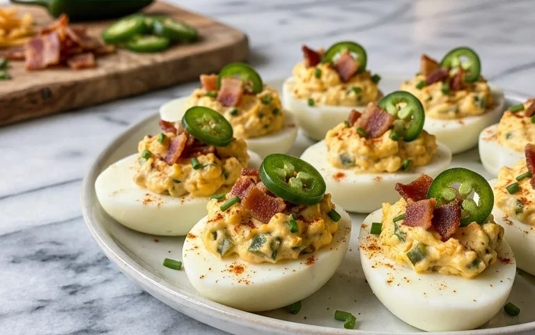 Jalapeno Popper Deviled Eggs