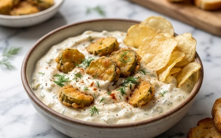 Easy Fried Pickle Dip (Dairy-Free Option)