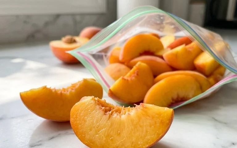 Freezing Peaches, How to Easily Freeze Peaches