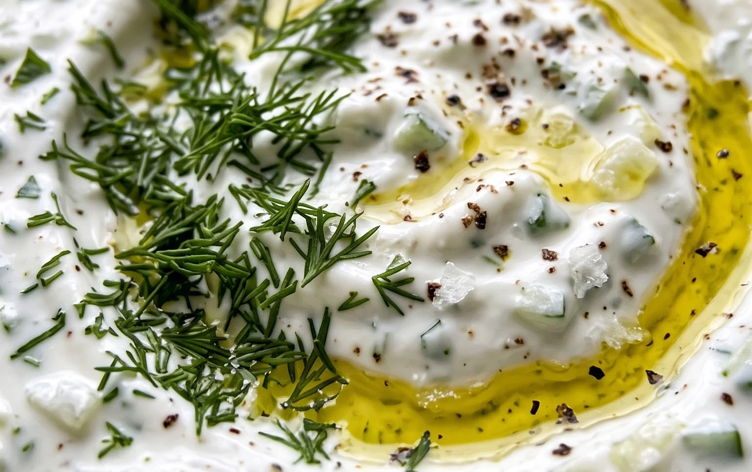 Cucumber Dip with Sour Cream and Dill