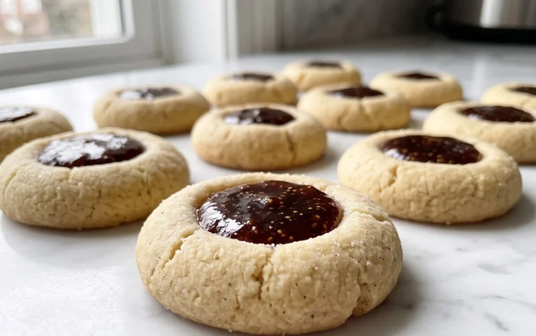 Cardamom Fig Thumbprint Cookies