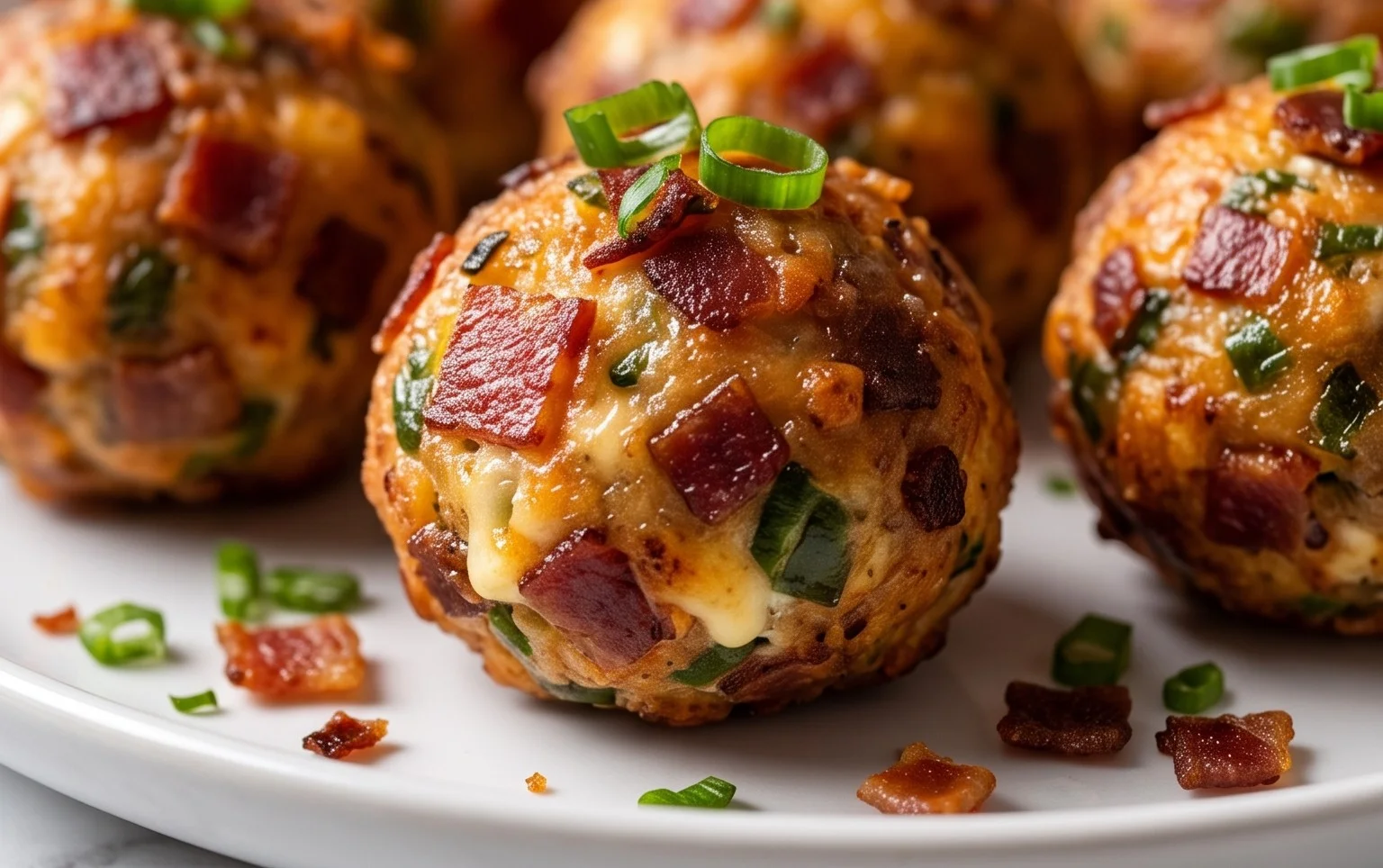 Beef Bacon Jalapeño Popper Cheese Balls