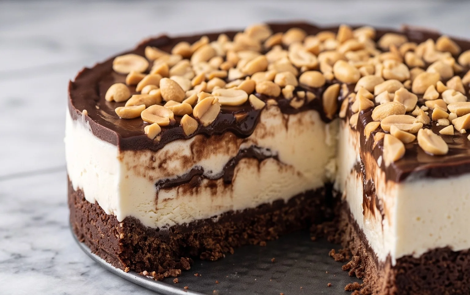 Buster Bar Ice Cream Cake