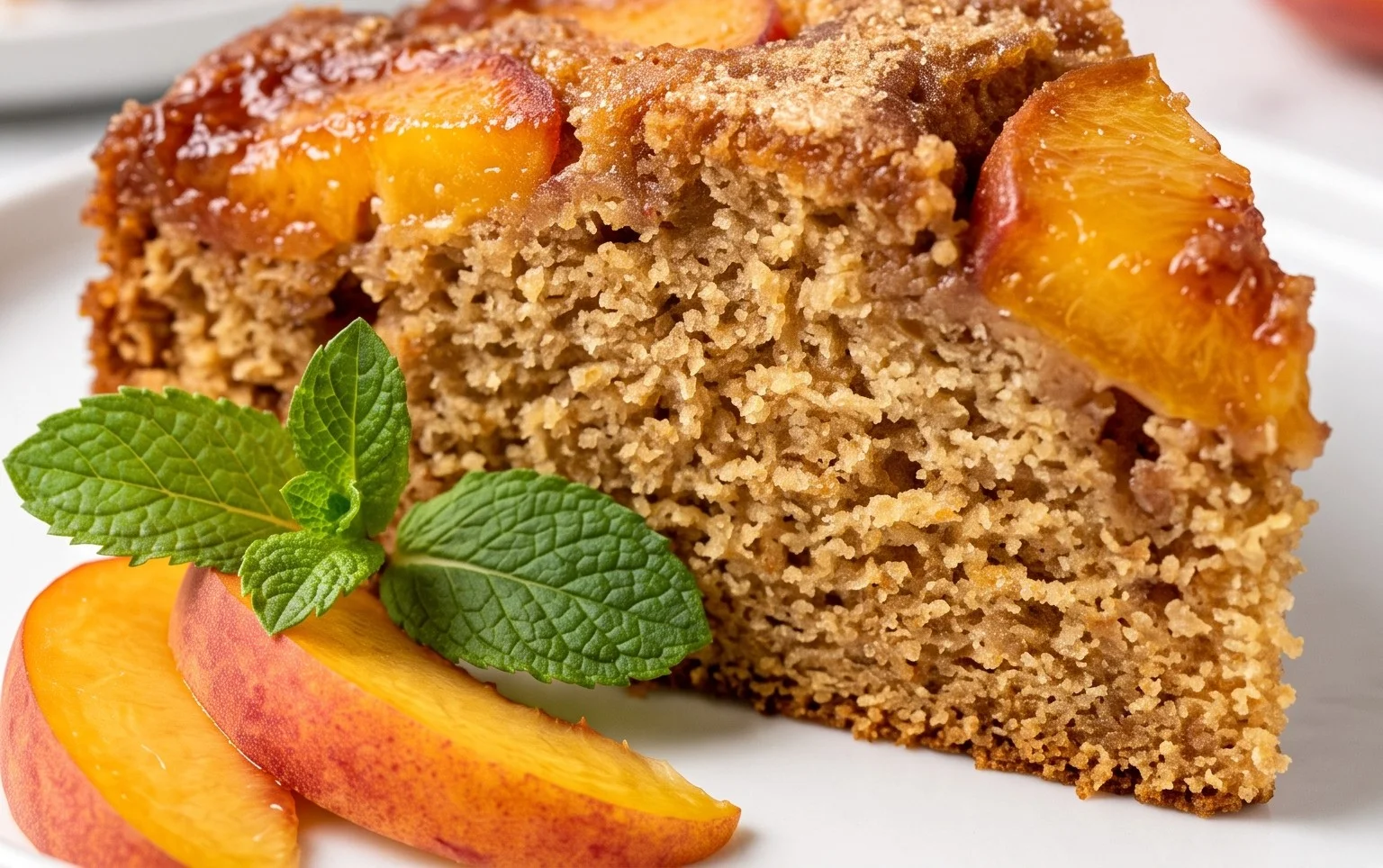 Brown Sugar Peach Cake