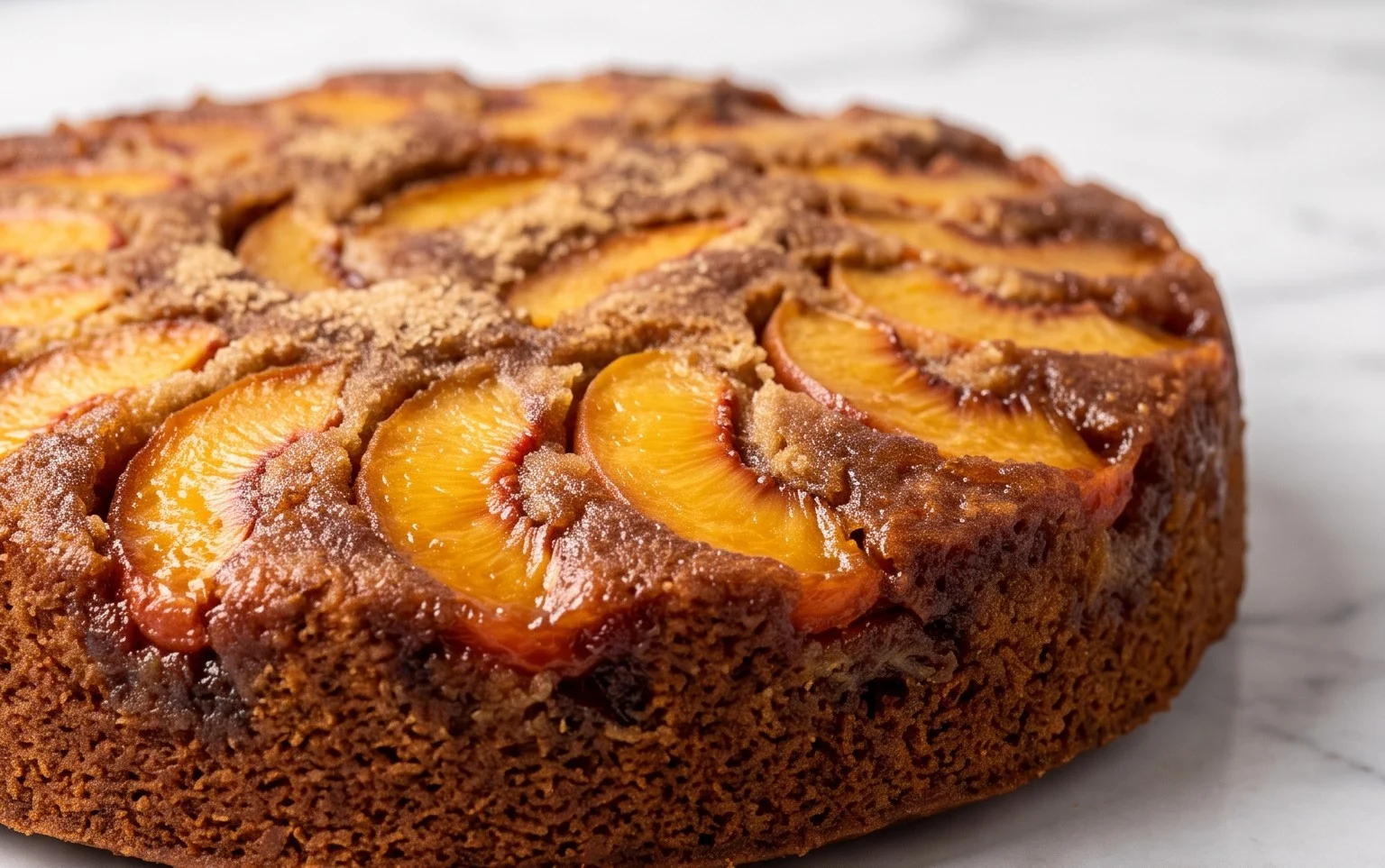 Brown Sugar Peach Cake