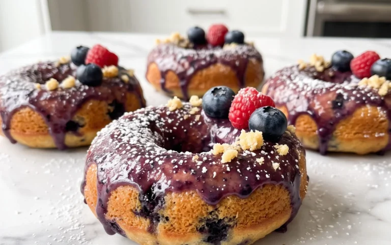 Blueberry Cake Donuts