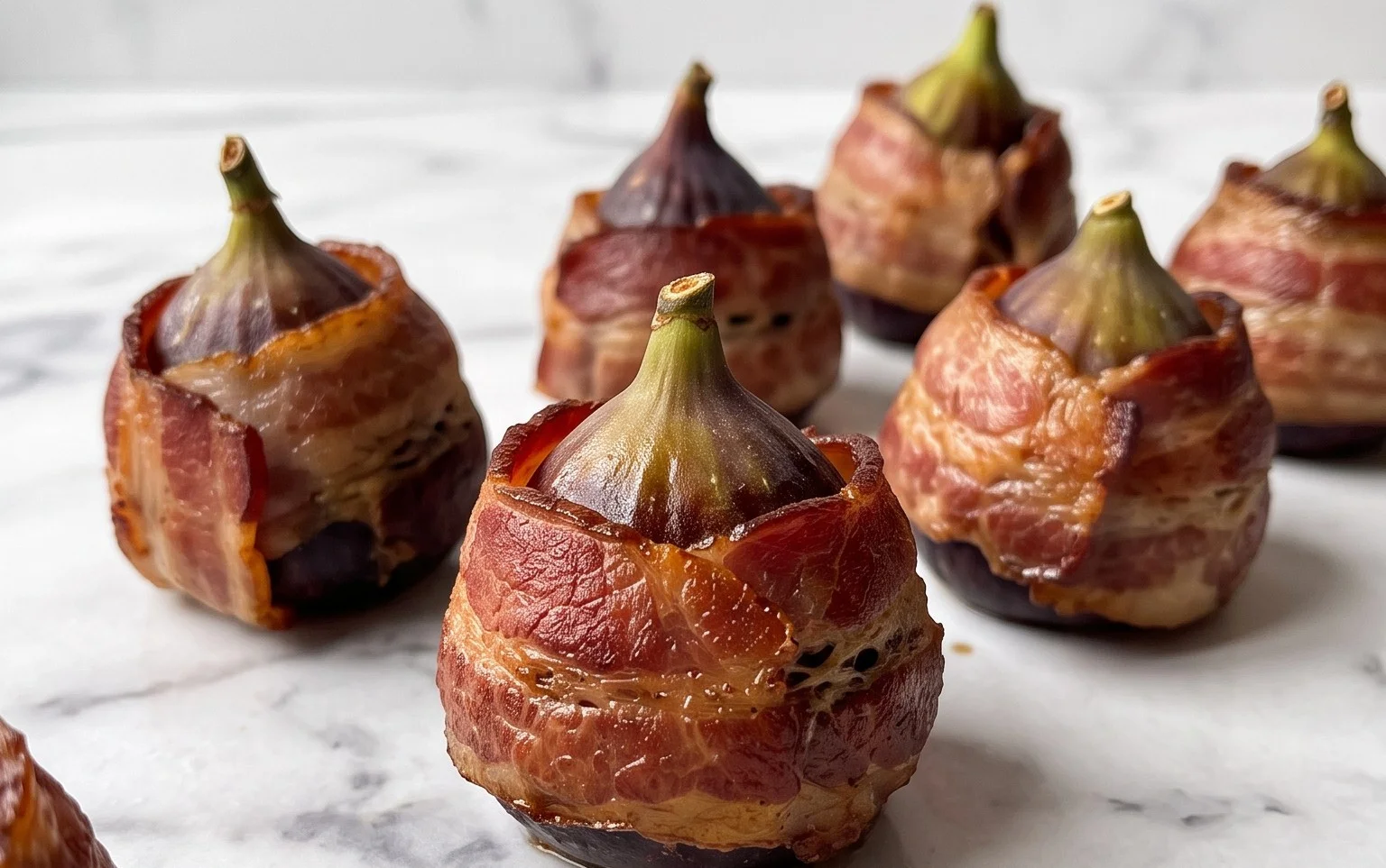 Beef Bacon Wrapped Stuffed Figs
