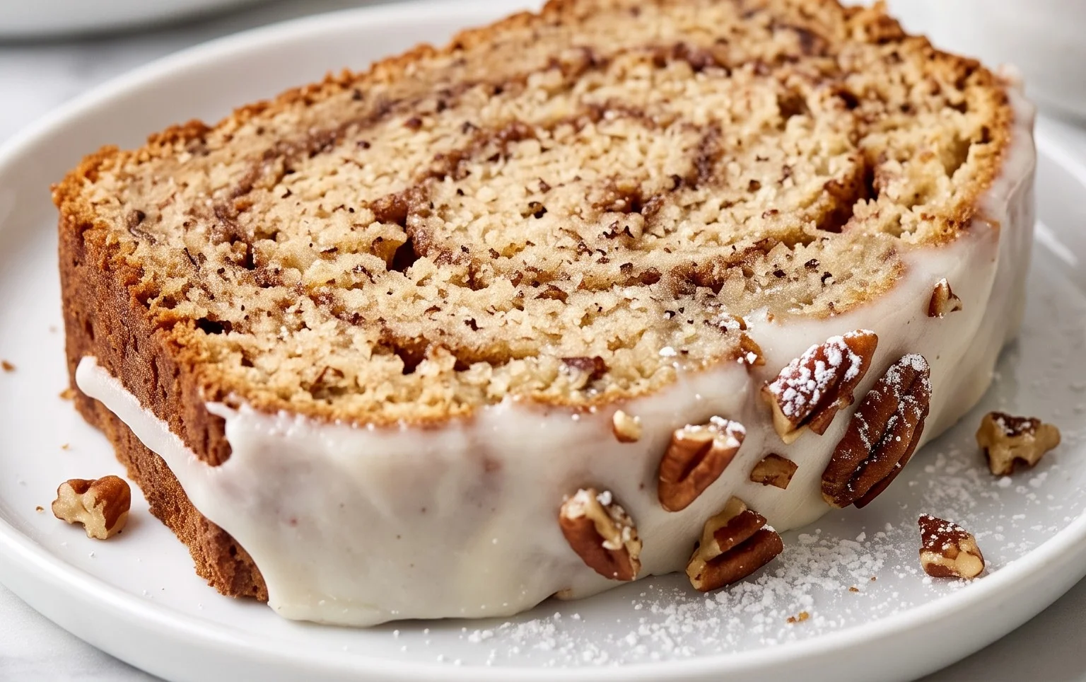 Cinnamon Roll Banana Bread