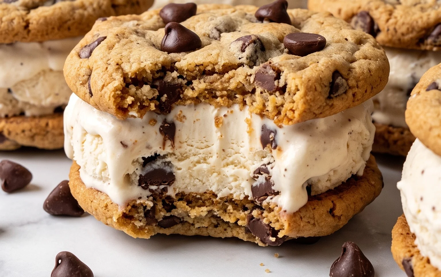 Cookie Ice Cream Sandwiches (Like a Chipwich!)