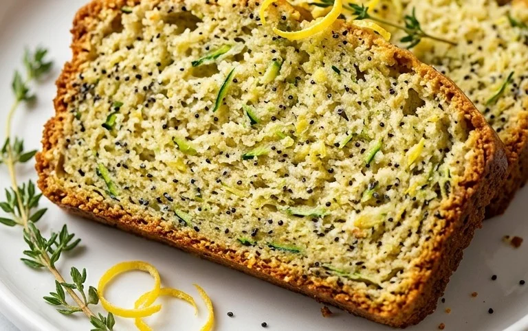 Easy Lemon Poppy Seed Zucchini Bread