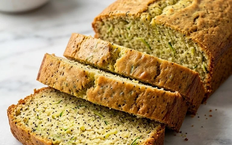 Easy Lemon Poppy Seed Zucchini Bread