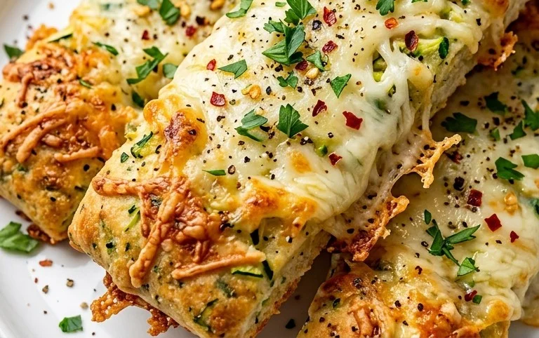 Cheesy Zucchini Breadsticks