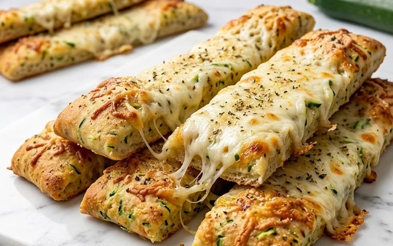 Cheesy Zucchini Breadsticks