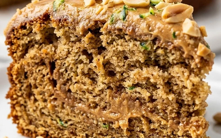 Moist Peanut Butter Zucchini Cake Recipe